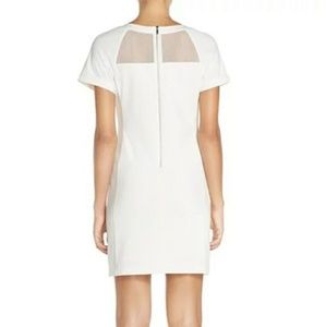 Julia Jordan Jacquard Sheath Dress Off-White SZ 10